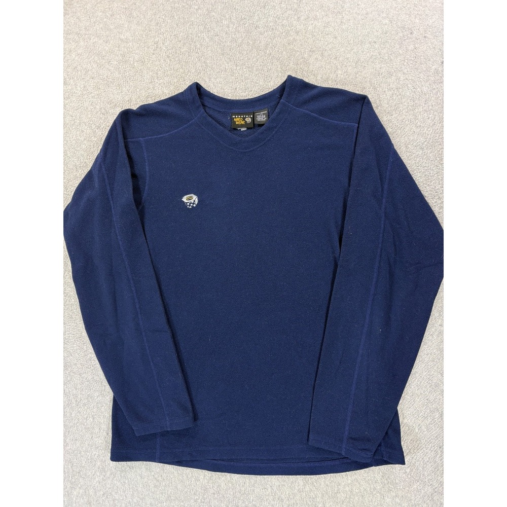 Mountain Hardwear Polartec Fleece Crew Base Pullover (Men's Large) Blue
